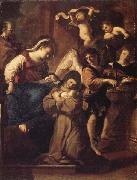 Giovanni Francesco Barbieri Called Il Guercino The Vistion of St.Francesca Romana oil painting artist